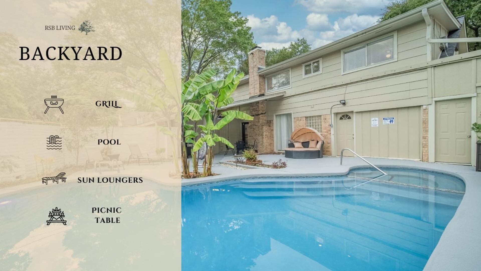 Stunning 5Br 2Ba Holiday Home With Private Pool And Cinema Dallas Eksteriør billede
